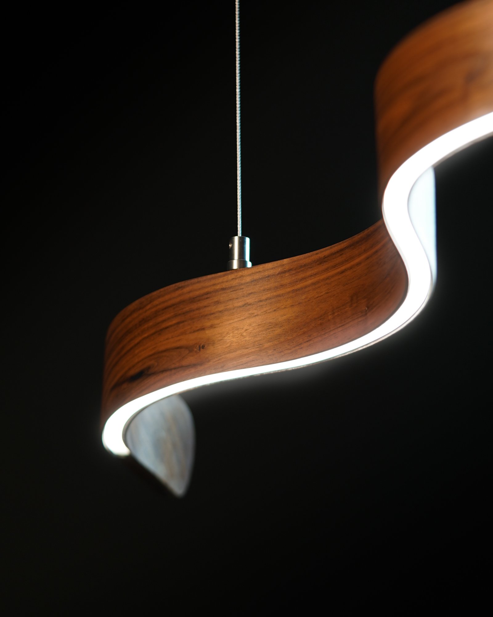 walnut lamp